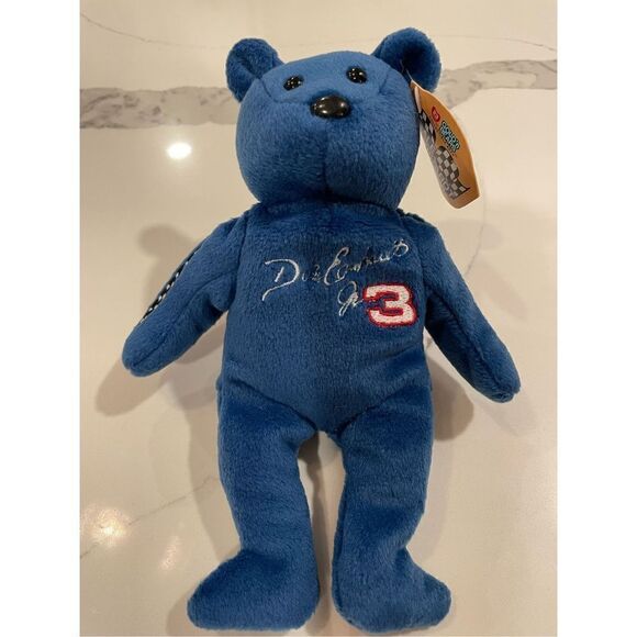 1999 Dale Earnhardt Jr #3 Beanie Baby 23 Karat Gold'n Bear NWT Vintage - Picture 4 of 8